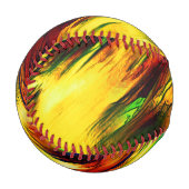 Rührt von rot bis gelb, ein wenig grün baseball (Vorderseite Links)