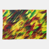 Rührt von rot bis gelb, ein wenig grün geschirrtuch (Horizontal)