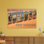 Ruidoso, New Mexico - Große Briefmarkenszenen Leinwanddruck (Insitu (Wohnzimmer))