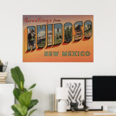 Ruidoso, New Mexico - Große Briefmarkenszenen Poster (Heimbüro)