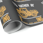 Ruin Farming Quote Sarcastic Traktor Bauer Geschenkpapier (Rolleneckpunkt)