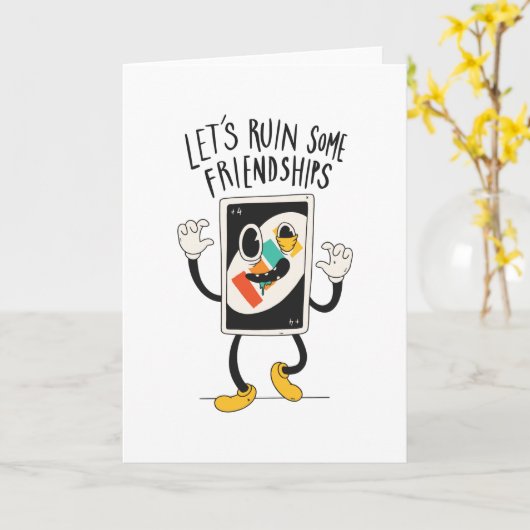 Ruin-Freundschaften Karte (Gelbe Blume)