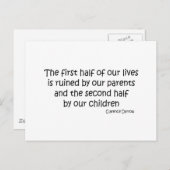 Ruin Life-Zitat Postkarte (Vorne/Hinten)