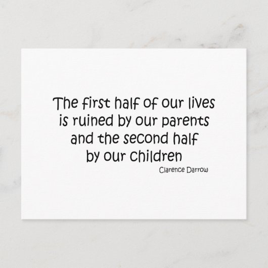 Ruin Life-Zitat Postkarte (Vorderseite)