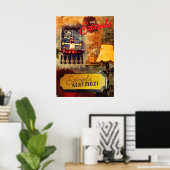 Ruin Pub in Budapest Kann nicht schlafen & Szimpla Poster (Heimbüro)