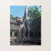 Ruin von Ta Prohm - Angkor Wat, Kambodscha, Asien Puzzle (Vertikal)