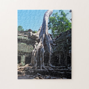 Ruine von Ta Prohm - Angkor Wat, Kambodscha, Asien Puzzle