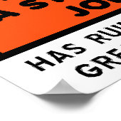 Ruined a Great Fisherman Funny Poster (Ecke)