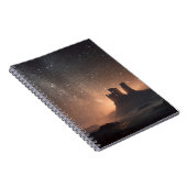 Ruined Castle Glow Star Fill Night Notebook Notizblock (Rechte Seite)