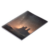 Ruined Castle Glow Star Fill Night Notebook Notizblock (Linke Seite)