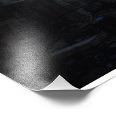 Ruined Cathedral Stained Glass Projection Glow Fotodruck (Ecke)