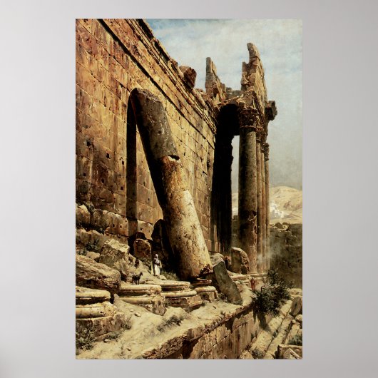 Ruined Temple in Ballbeck Poster (Vorne)