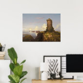 Ruined Tower - Thomas Cole Fine Art Poster (Heimbüro)