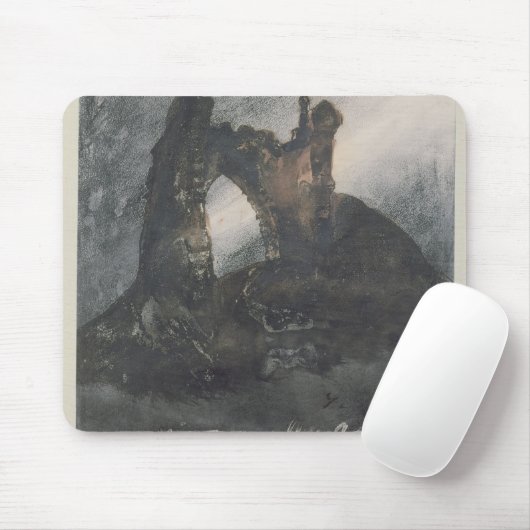 Ruinen an Groz-Nez, an Jersey oder am Bogen Mousepad (Mit Mouse)