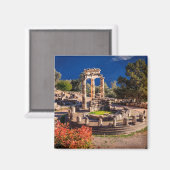 Ruinen Athina Pronaia Tempel im antiken Delphi Magnet (Vorderseite/Rückseite)