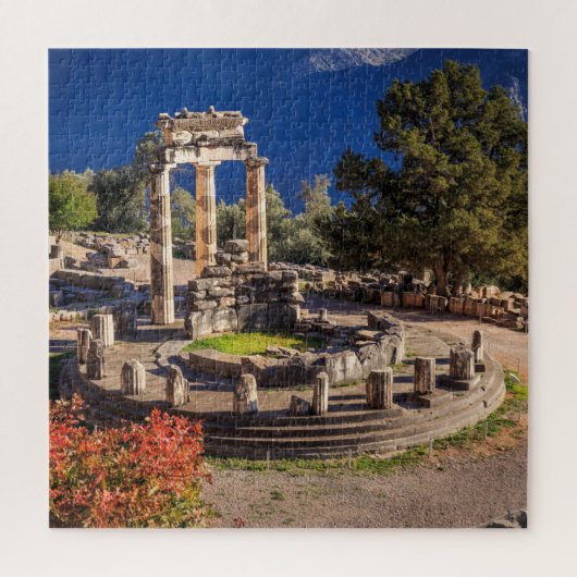 Ruinen Athina Pronaia Tempel in Delphi Puzzle (Vertikal)