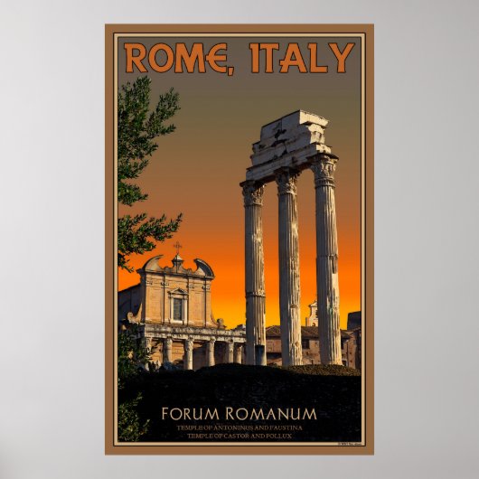 Ruinen auf dem Forum Romanum Poster (Vorne)