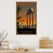 Ruinen auf dem Forum Romanum Poster (Küche)
