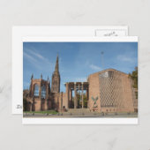 Ruinen der bombardierten Kathedrale St. Michael, C Postkarte (Vorne/Hinten)