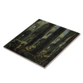 Ruinen der gotischen Kirche (von Carl Blechen) Fliese (Seite)