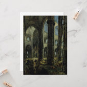Ruinen der gotischen Kirche (von Carl Blechen) Karte (Vorderseite/Rückseite Beispiel)