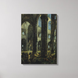 Ruinen der gotischen Kirche (von Carl Blechen) Leinwanddruck