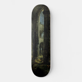 Ruinen der gotischen Kirche (von Carl Blechen) Skateboard