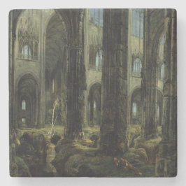 Ruinen der gotischen Kirche (von Carl Blechen) Steinuntersetzer