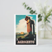 Ruinen der Landwirtschaft, Sizilien, Italien, Jahr Postkarte (Stehend Vorderseite)