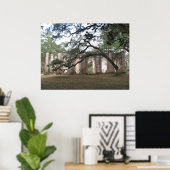 Ruinen der Sheldon Church Poster (Heimbüro)