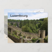 Ruinen der Stadt Luxemburg Postkarte (Vorne/Hinten)