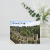 Ruinen der Stadt Luxemburg Postkarte (Stehend Vorderseite)