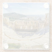 Ruinen des alten Theaters Herodion Atticus Glasuntersetzer (Rückseite)