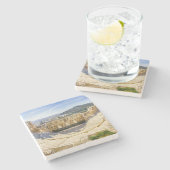 Ruinen des alten Theaters Herodion Atticus Steinuntersetzer (Seitenansicht)