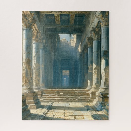 Ruinen des antiken griechischen Tempels Puzzle (Vertikal)