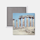 Ruinen des Apollo-Tempels, c.550 v. Chr. Magnet (Vorderseite/Rückseite)
