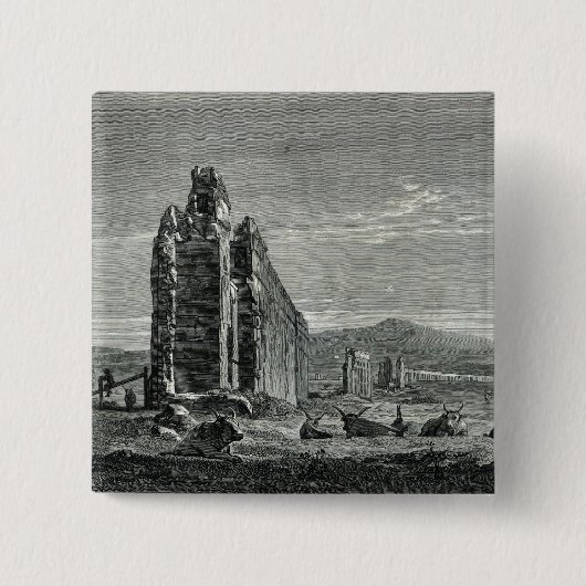 Ruinen des Aquädukts von Appius Claudius, Rom Button (Vorderseite)
