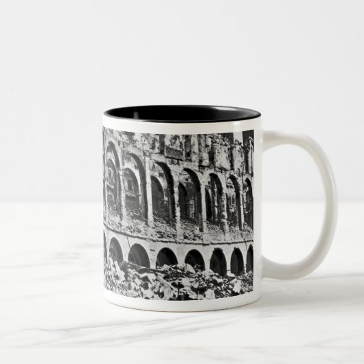 Ruinen des Finanzministeriums Zweifarbige Tasse (Rechts)