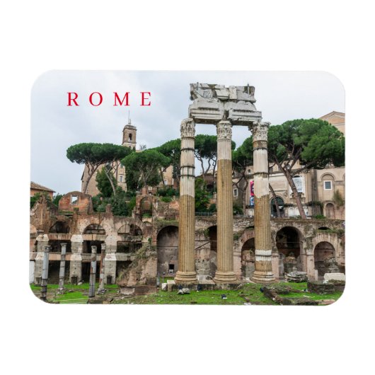 Ruinen des Forum Romanum Kühlschrankmagnet Magnet (Horizontal)