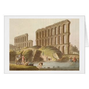 Ruinen des großartigen Aquädukts von altem