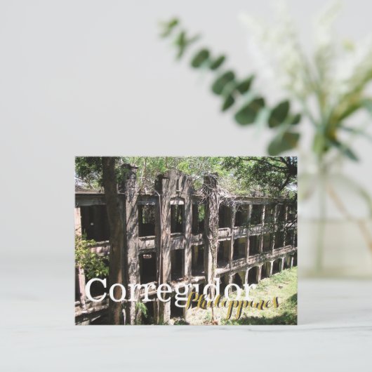 Ruinen des Korregidor Bataan Philippinen Postkarte (Stehend Vorderseite)