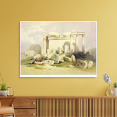 Ruinen des östlichen Portico des Tempels von Baal Leinwanddruck (Insitu (Wohnzimmer))