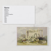 Ruinen des OstPortico des Tempels von Baal Visitenkarte (Vorne/Hinten)