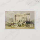 Ruinen des OstPortico des Tempels von Baal Visitenkarte (Rückseite)