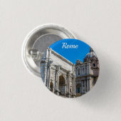 Ruinen des Römischen Forums in Rom, Italien Button (Vorne & Hinten)