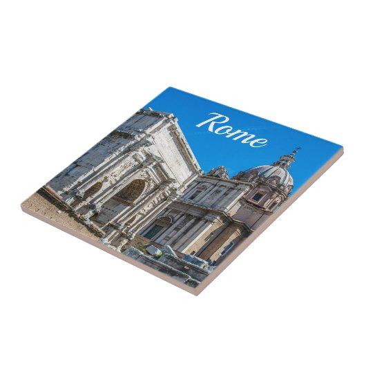 Ruinen des Römischen Forums in Rom, Italien Fliese (Seite)