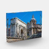 Ruinen des Römischen Forums in Rom, Italien Fotoblock (Links)