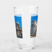 Ruinen des Römischen Forums in Rom, Italien Glas (Links)