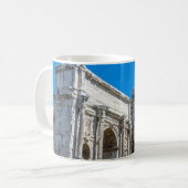 Ruinen des Römischen Forums in Rom, Italien Kaffeetasse (Vorderseite Links)