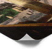 Ruinen des Tempels von Castor und Pollux in Rom Poster (Ecke)